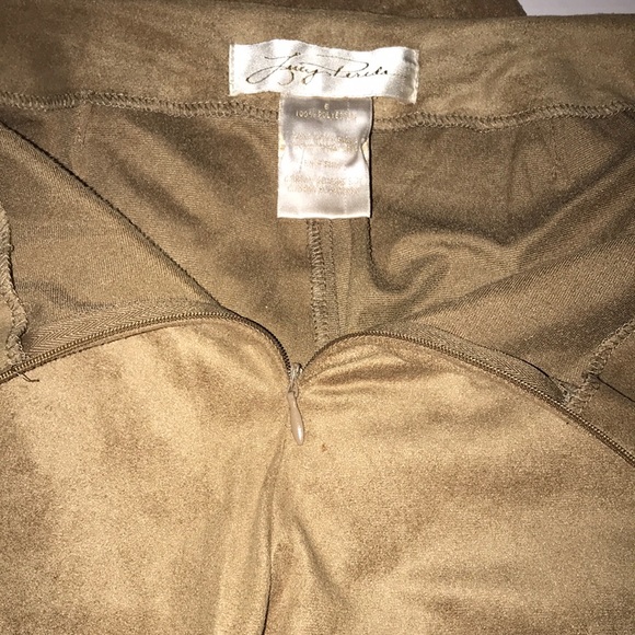 Lucy Perida Tan polyester pants size 6 - Picture 2 of 4